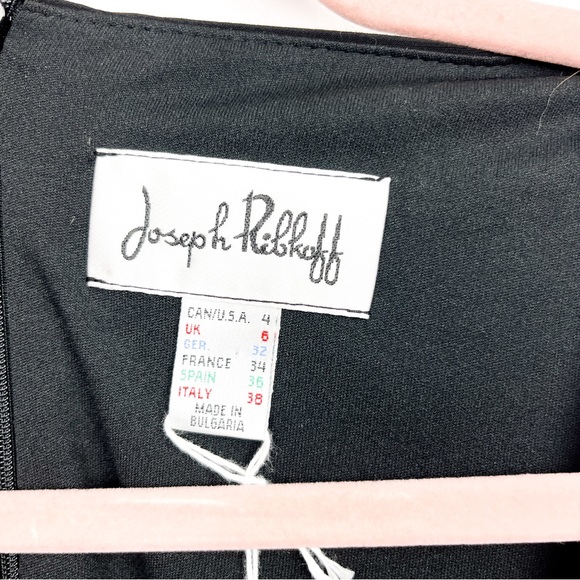 Joseph Ribkoff Little Black Dress with Ruffled Bottom Skirt - Picture 2 of 11